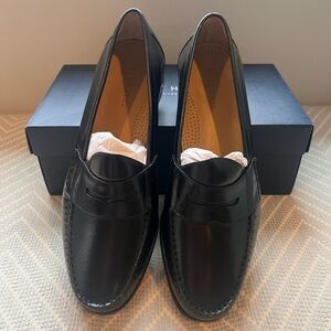 NWT Men's Cole Han Black Leather Ascot Loafers
